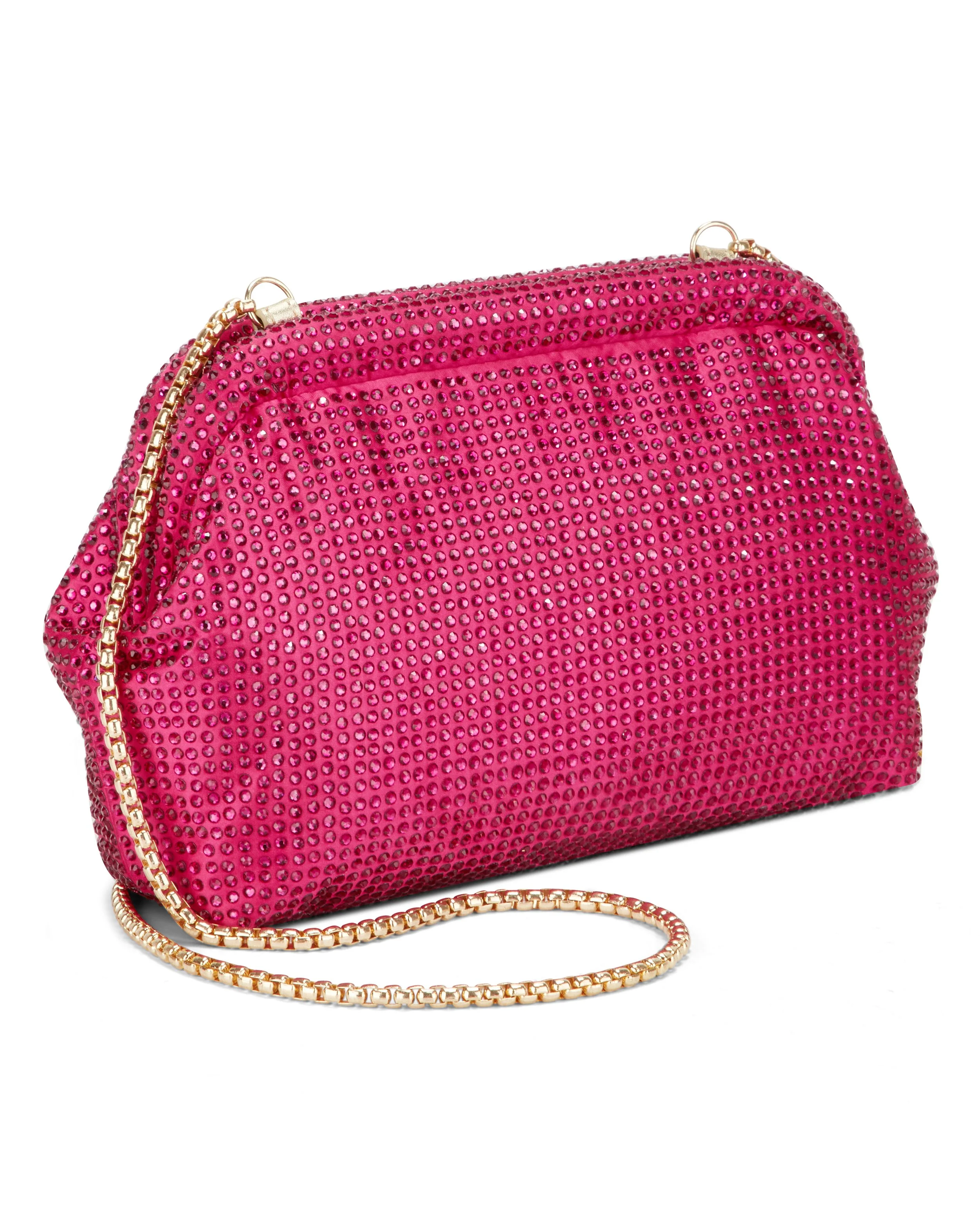 BROOKE Frame Clutch - Magenta Diamante — RAFE New York